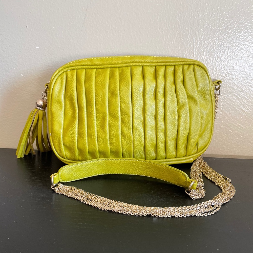 Iridescent Green Cross Body Bag